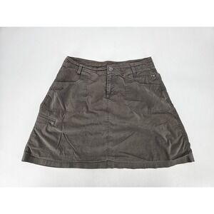 Kuhl Womens Green Cargo Skirt Cotton Nylon Outdoors Hiking Active A-Line Size 6
